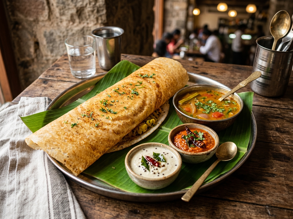 Masala Dosa in Rainy Season Kangra